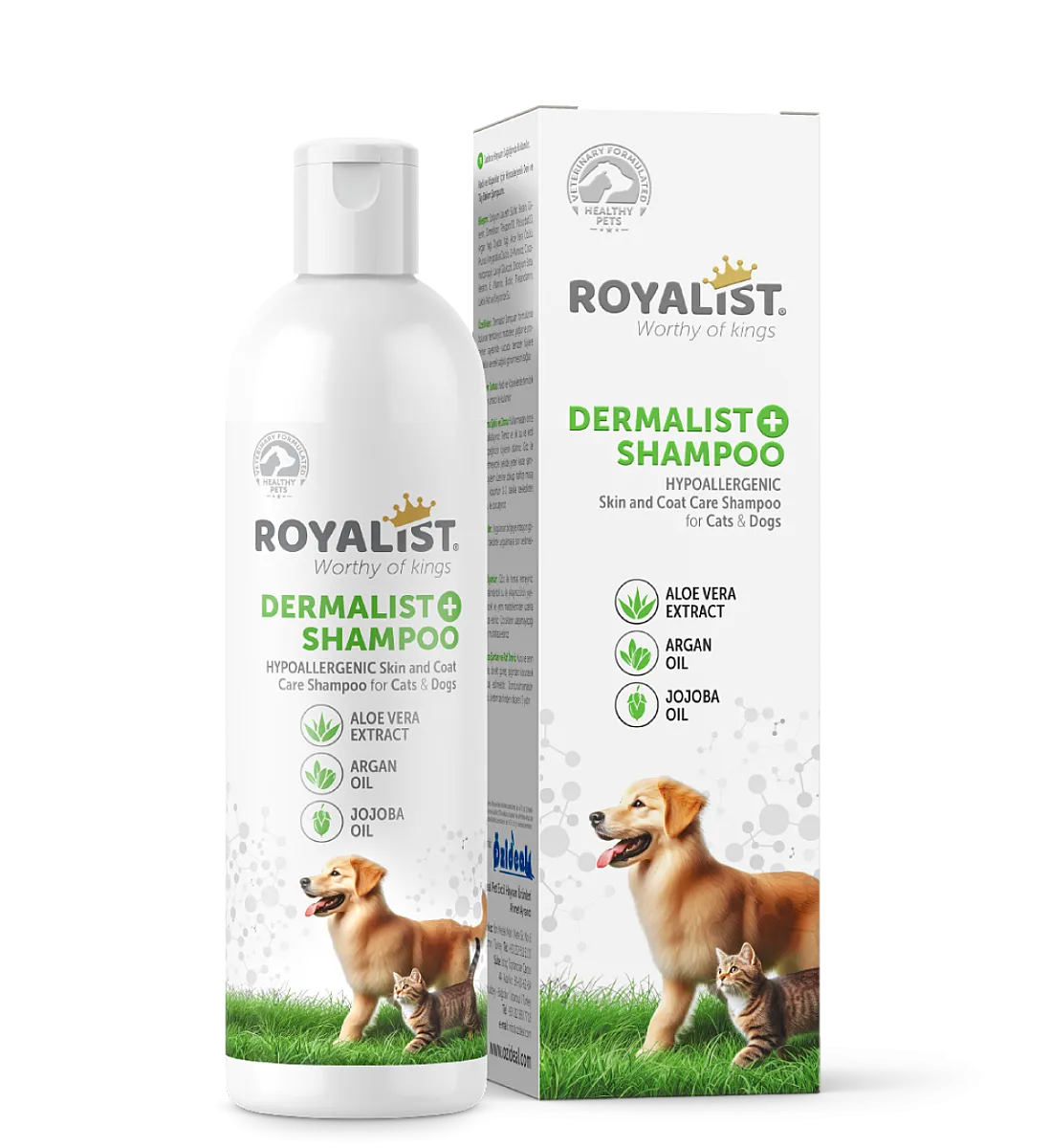 ROYALIST Dermalist deri ve tüy bakım şampuanı 400 ml
