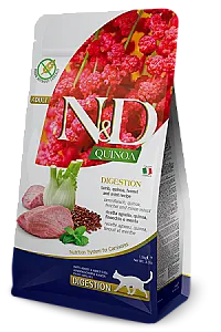 N&D Quinoa Digestion Kuzu Etli Rezeneli Tahılsız Yetişkin Kedi Maması - 1