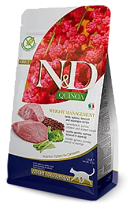N&D Quinoa Weight Management Kuzu Etli Brokolili Tahılsız Yetişkin Kedi Maması - 1