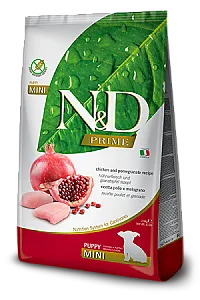 N&D Prime Tavuklu ve Narlı Tahılsız Küçük Irk Yavru Köpek Maması 2,5 kg - 1