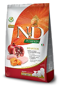 N&D Pumpkin Tavuklu Bal Kabaklı ve Narlı Tahılsız Starter Yavru Köpek Maması 2,5 kg - 1