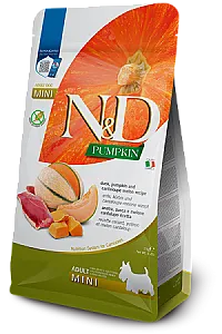 N&D Pumpkin Ördek Etli Bal Kabaklı ve Kavunlu Tahılsız Küçük Irk Yetişkin Köpek Maması 2 kg - 1