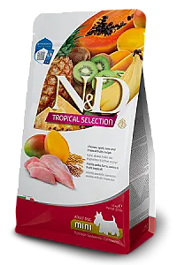N&D Tropical Selection Tavuklu Tropikal Meyveli Ata Tahıllı Küçük Irk Yetişkin Köpek Maması - 1
