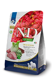 N&D Quinoa Digestion Kuzu Etli ve Rezeneli Medium & Maxi Tahılsız Yetişkin Köpek Maması