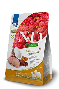 N&D Quinoa Skin & Coat Bıldırcın Etli ve Hindistan Cevizli Medium & Maxi Tahılsız Yetişkin Köpek Maması
