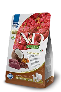 N&D Quinoa Skin & Coat Geyik Etli ve Hindistan Cevizli Medium & Maxi Tahılsız Yetişkin Köpek Maması