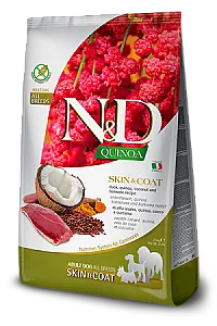N&D Quinoa Skin & Coat Ördek Etli ve Hindistan Cevizli Tüm Irklar Tahılsız Yetişkin Köpek Maması