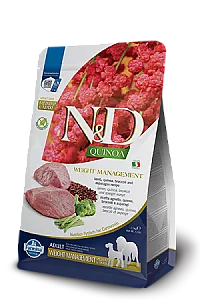 N&D Quinoa Weight Management Kuzu Etli ve Brokolili Medium & Maxi Tahılsız Yetişkin Köpek Maması