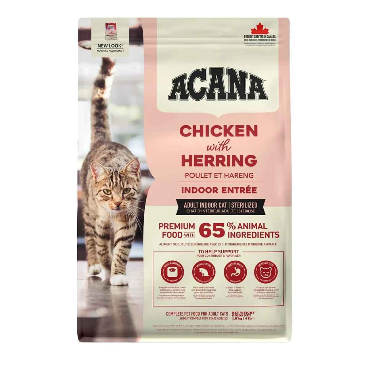 Acana Indoor Entrée Tavuklu ve Ringa Balıklı Kısırlaştırılmış Kedi Maması 340 g