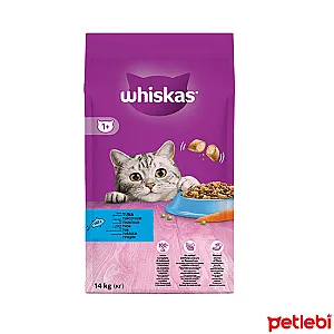 Whiskas Ton Balıklı ve Sebzeli Yetişkin Kuru Kedi Maması 14 kg - 1