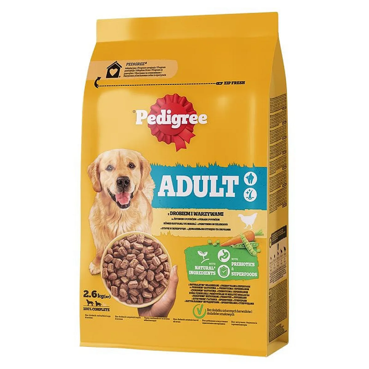 Pedigree Kümes Hayvanlı ve Sebzeli Yetişkin Köpek Maması 2.6 kg