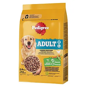 Pedigree Kümes Hayvanlı ve Sebzeli Yetişkin Köpek Maması 2.6 kg - 1