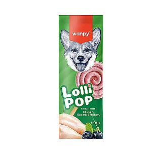 Wanpy Dondurularak Kurutulmuş Yaban Mersinli Lolipop Köpek Ödülü 6 g (10'lu) - 1