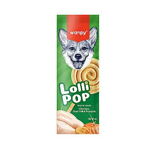Wanpy Dondurularak Kurutulmuş Balkabaklı Lolipop Köpek Ödülü 6 g (10'lu) - 1