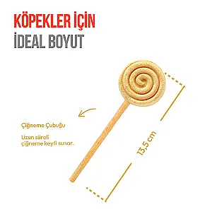 Wanpy Dondurularak Kurutulmuş Balkabaklı Lolipop Köpek Ödülü 6 g (10'lu) - 3