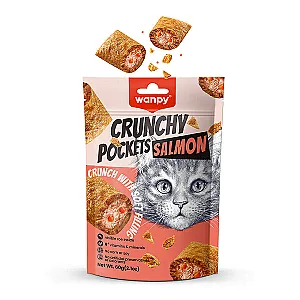 Wanpy Crunch Somon ve Havyarlı Kedi Ödül Maması 60 g - 1