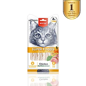 Wanpy Superfood Balkabağı ve Kara Lahanalı Krema Kedi Ödülü 5x14 g - 1