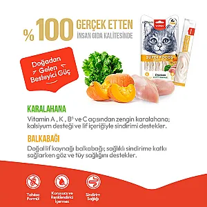 Wanpy Superfood Balkabağı ve Kara Lahanalı Krema Kedi Ödülü 5x14 g - 3