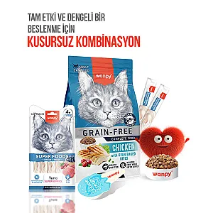 Wanpy Superfood Ton Balıklı, Yaban Mersinli ve Kızılcıklı Krema Kedi Ödülü 5x14 g - 6