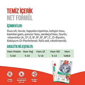 Wanpy Superfood Kuzulu, Pancarlı ve Zerdeçallı Krema Kedi Ödülü 5x14 g - 3