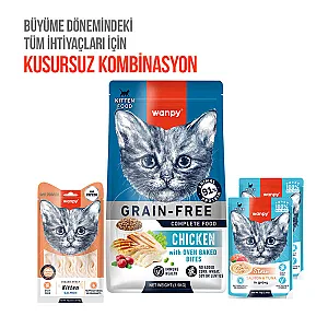 Wanpy Somonlu Yavru Kedi Krema Ödülü 5x14 g - 6