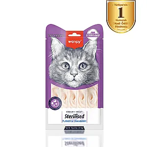 Wanpy Hindili ve Kızılcıklı Kısırlaştırılmış Kedi Krema Ödülü 5x14 g - 1