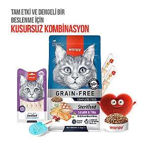 Wanpy Hindili ve Kızılcıklı Kısırlaştırılmış Kedi Krema Ödülü 5x14 g - 6