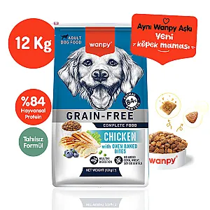 Wanpy Tahılsız Tavuklu Yetişkin Köpek Maması 12 kg - 1