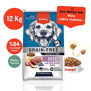 Wanpy Tahılsız Ördekli Yetişkin Köpek Maması 12 kg - 1