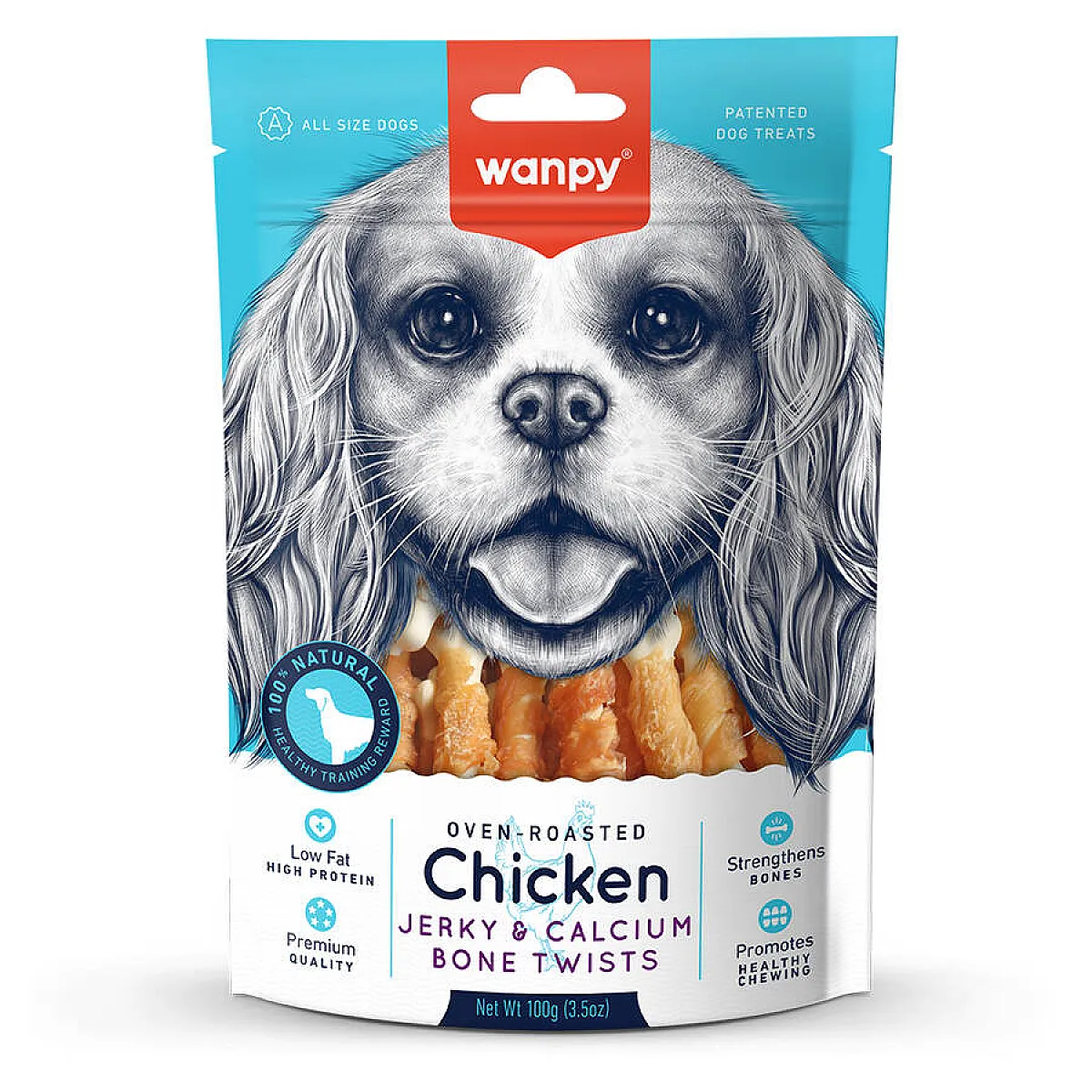Wanpy Kalsiyumlu Tavuk Sargılı Köpek Ödülü 100 g