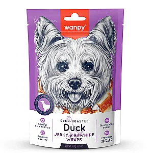 Wanpy Deri Üzerine Ördek Sarılı Köpek Ödülü 100 g - 1