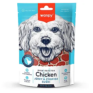 Wanpy Tavuk ve Morina Balıklı Köpek Ödülü 100 g (CC-02) - 1