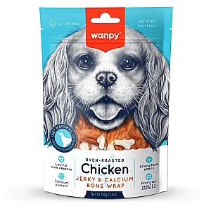 Wanpy Kalsiyumlu Gerçek Tavuk Köpek Ödülü 100 g - 1