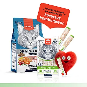 Wanpy Kidney Health Tavuklu ve Sebzeli Fonksiyonel Krema Kedi Ödülü 5x14 g - 6