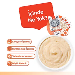 Wanpy Digestive Health Somonlu ve Tavuklu Fonksiyonel Krema Kedi Ödülü 5x14 g - 3