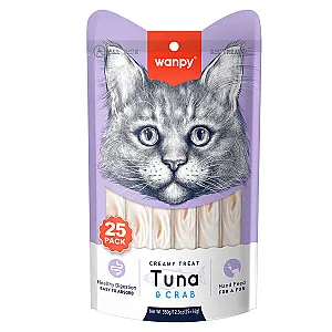 Wanpy Ton Balıklı ve Yengeçli Krema Kedi Ödülü 25x14 g - 1