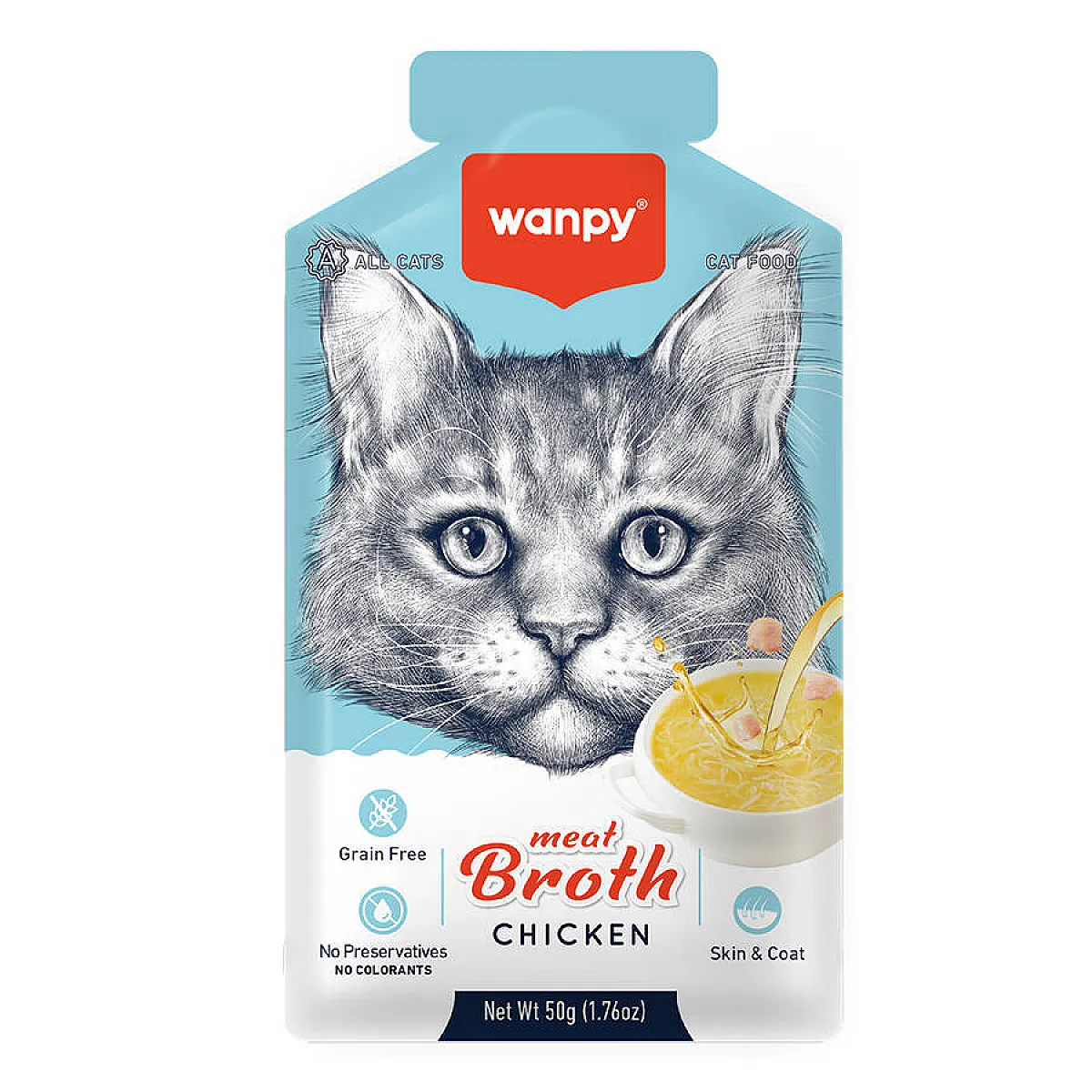 Wanpy Tavuk Eti Çorbası Kedi Ödülü 50 g
