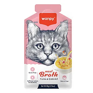 Wanpy Karidesli Ton Balığı Eti Çorbası Kedi Ödülü 50 g - 1