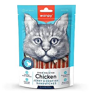 Wanpy Tavuk ve Morina Balıklı Kedi Ödülü 80 g - 1