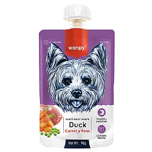 Wanpy Taze Ördekli ve Havuçlu Köpek Et Ezmesi 90 g