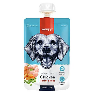 Wanpy Taze Tavuklu ve Havuçlu Köpek Et Ezmesi 90 g