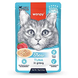 Wanpy Stew Ton Balıklı Pouch Yaş Kedi Maması 70 g - 1