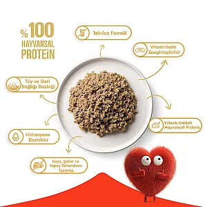Wanpy Tahılsız %100 Gerçek Et Tavuklu Köpek Konservesi 375 g - 2