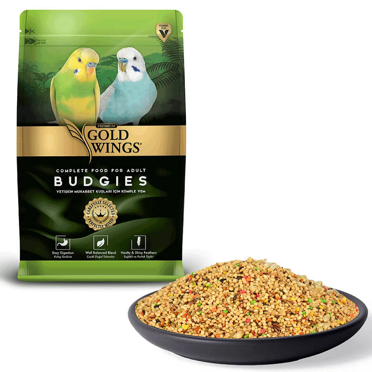 Gold Wings Premium Muhabbet Kuşu Yemi 1 kg