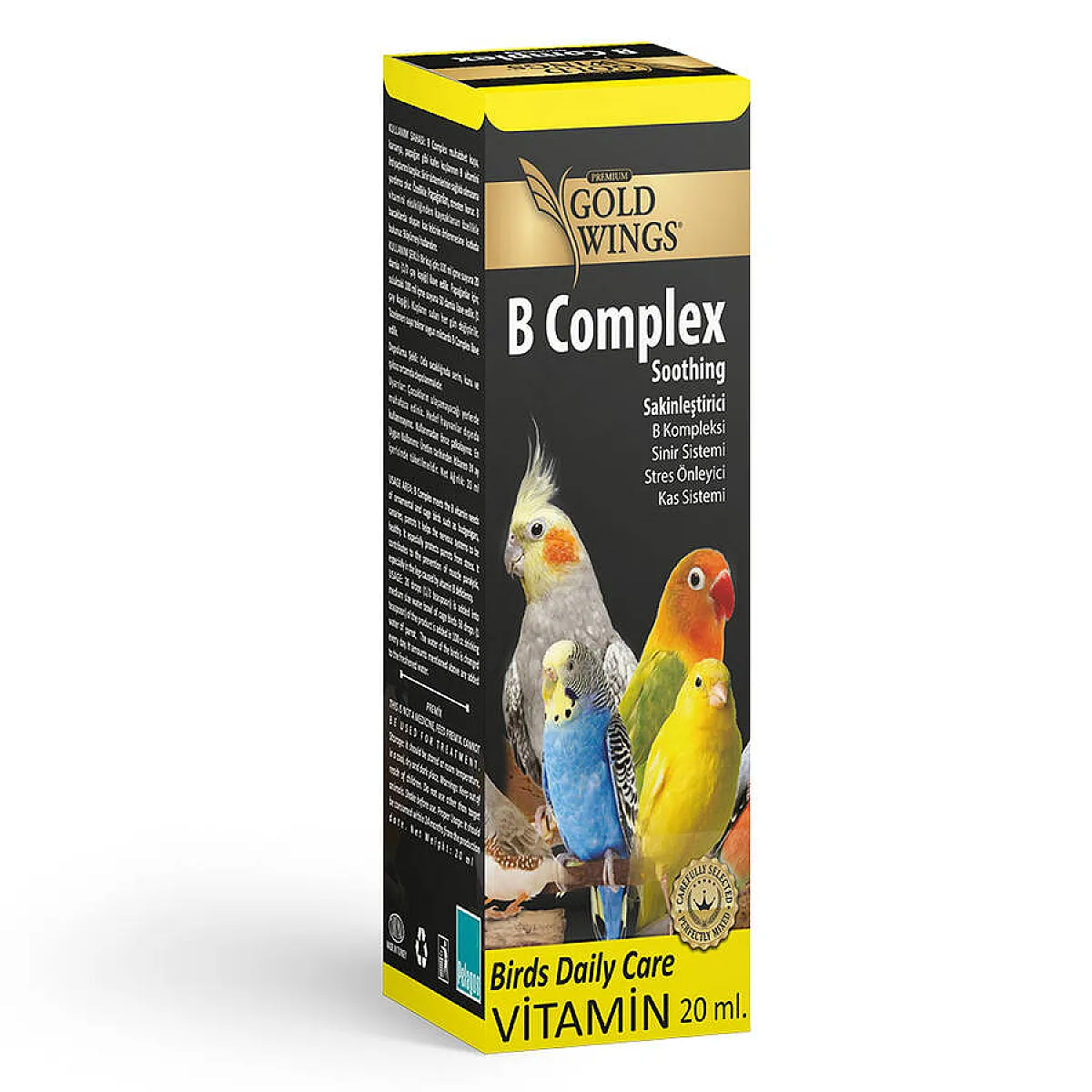 Gold Wings Premium B Complex Kuş Vitamini 20 ml