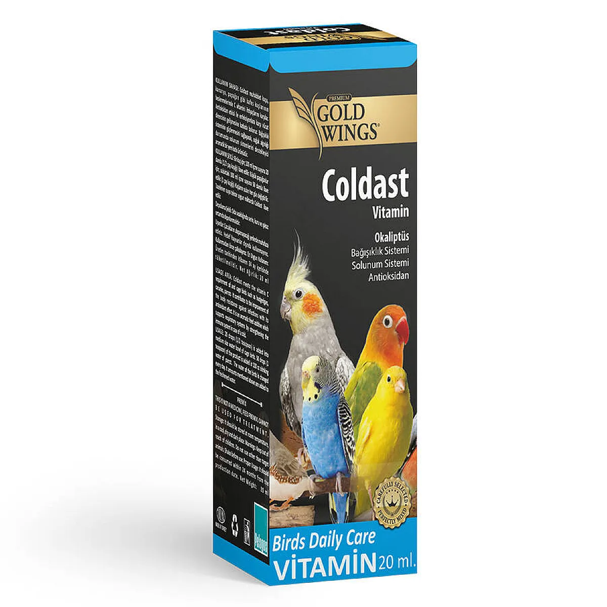 Gold Wings Premium Coldast Kuş Vitamini 20 ml