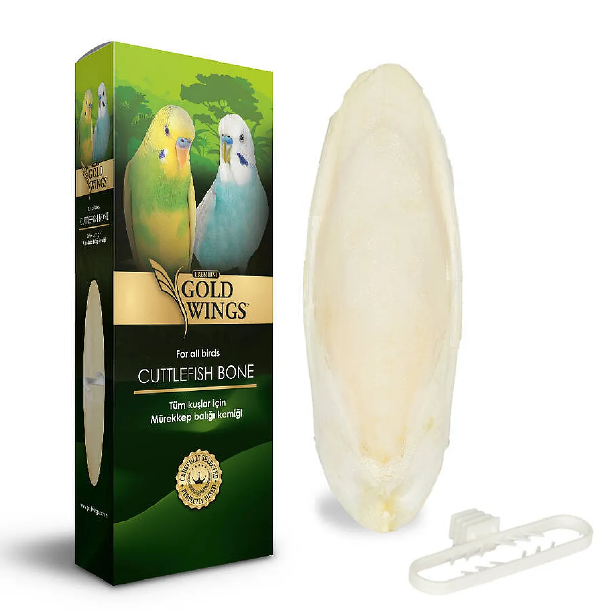 Gold Wings Premium Mürekkep Balığı Kemiği (Küçük)