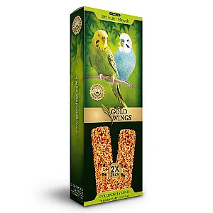 Gold Wings Premium Meyveli Muhabbet Kuşu Krakeri 2'li - 1