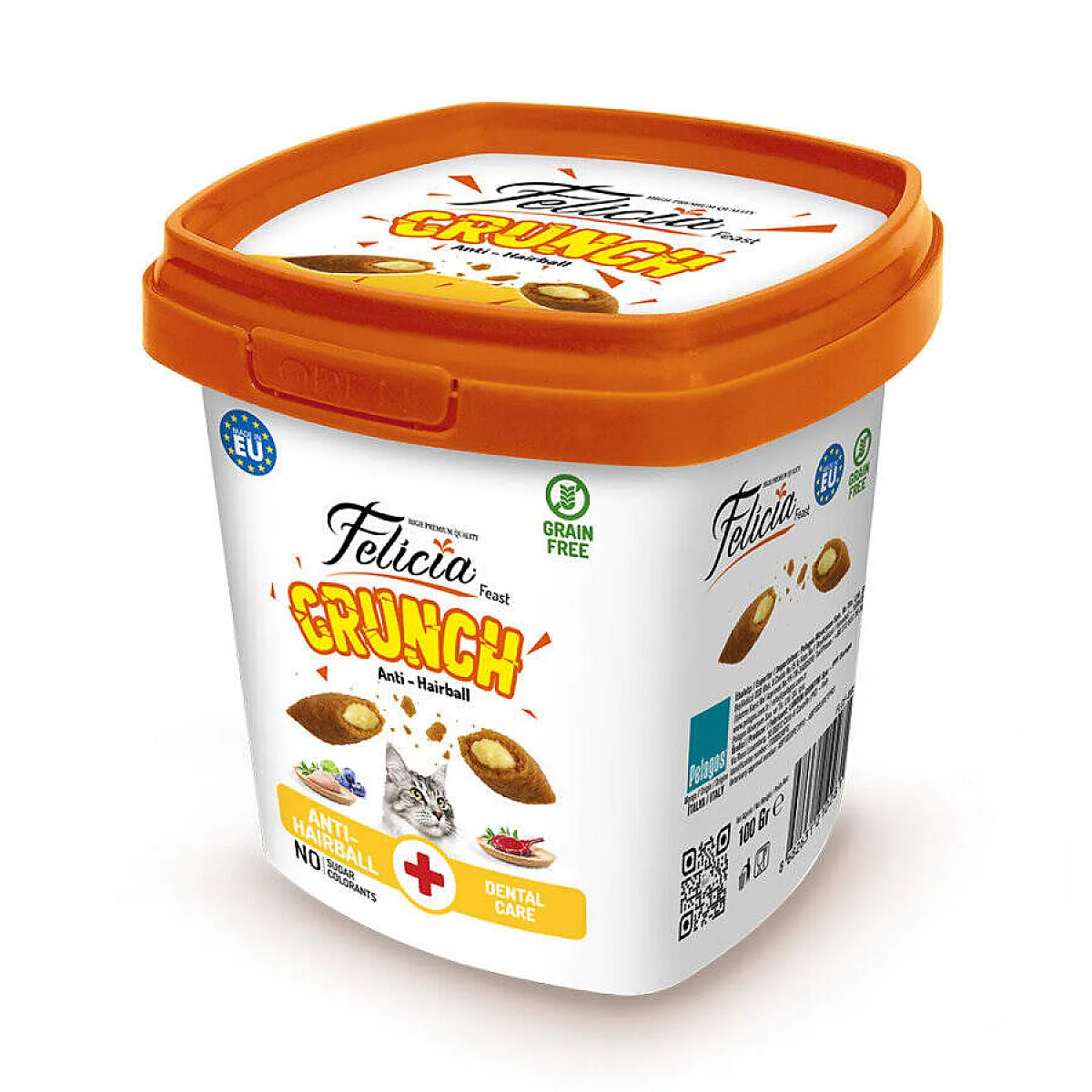 Felicia Hairball Çıtır Kedi Ödül Maması 100 g