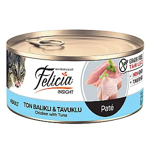 Felicia Tahılsız Ton Balıklı ve Tavuklu Kıyılmış Kedi Konservesi 85 g - 1